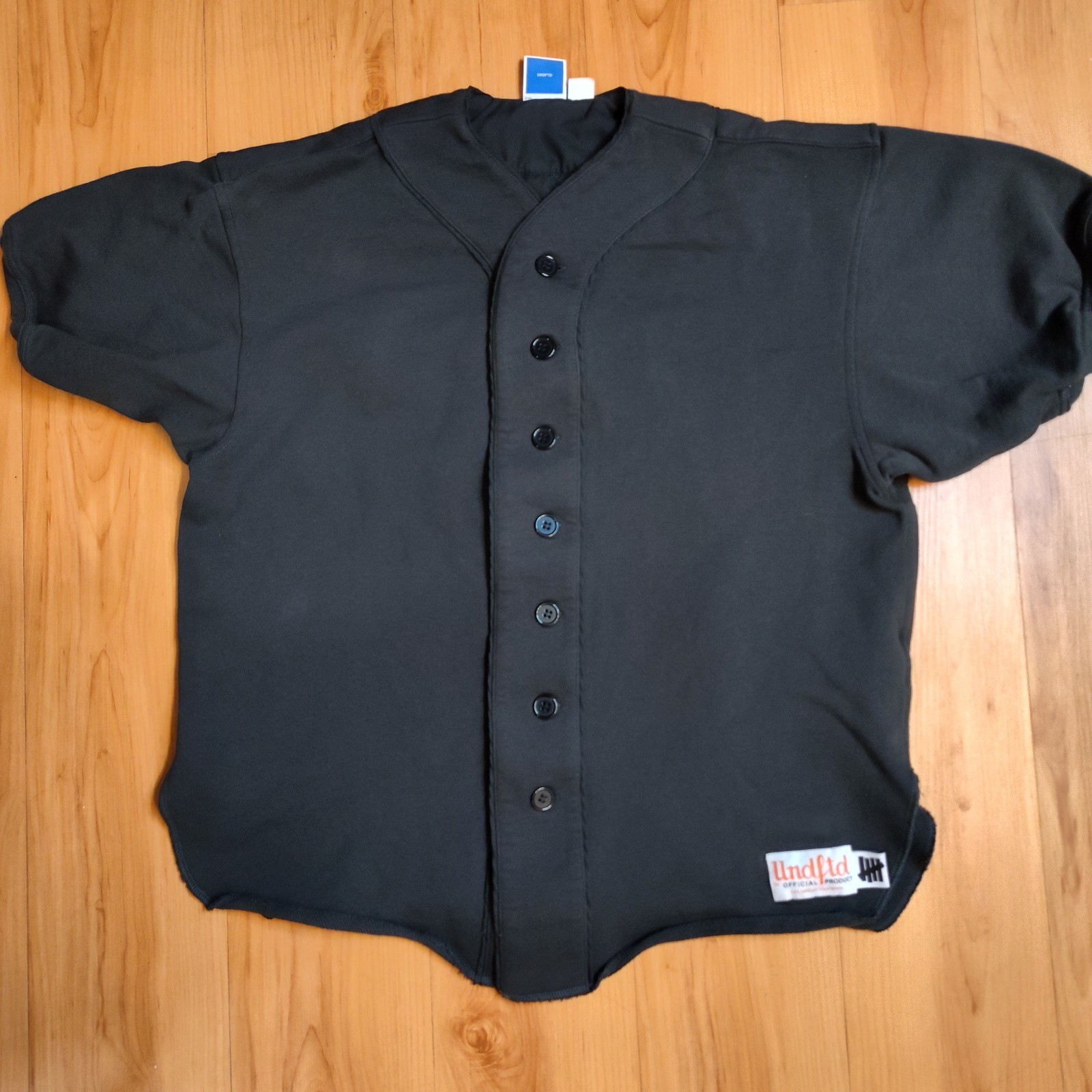 Undefeated Men's Baseball Jersey Black Sz S Undftd Embroidered gallery