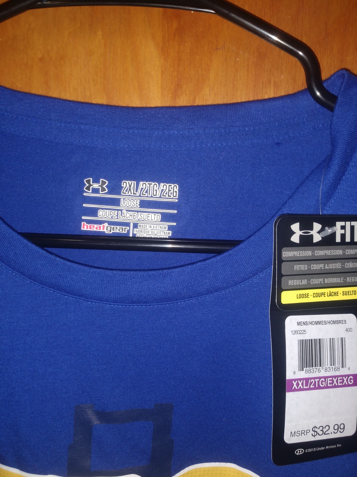 Stephen Curry Blue SC30 Under Armour Men's XXL T Shirt New With Tags gallery