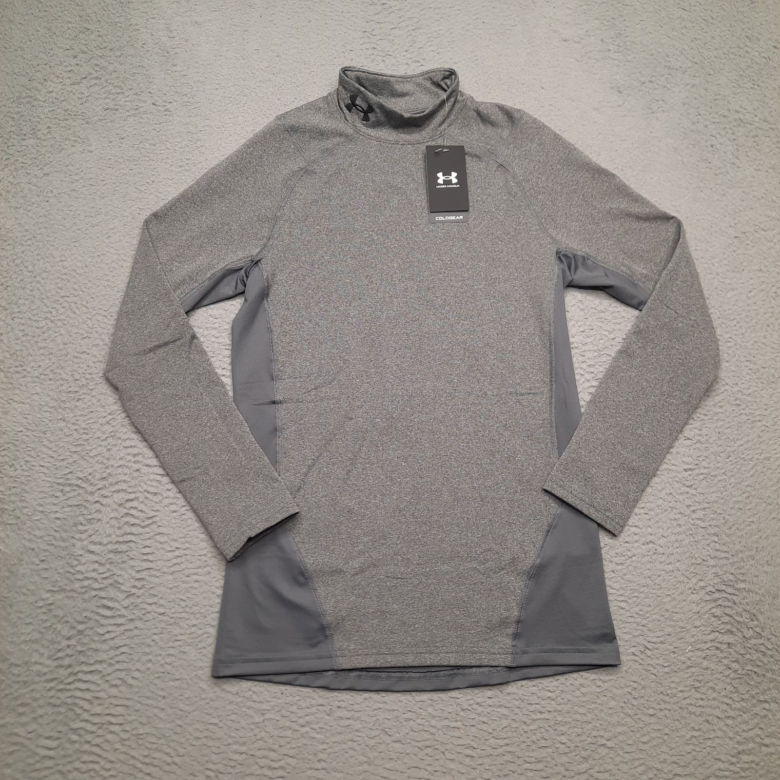 Under Armour Coldgear Infared Mock Base Layer Shirt Men's Small Grey Fitted Top gallery