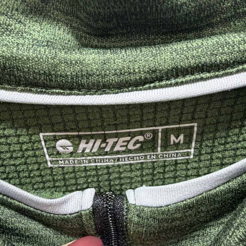 Hi-TEC Mens Green Performance Pullover 1/4 Zip Longsleeve Thermo Easycare M EUC gallery