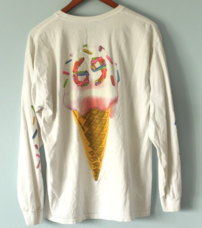 Tekashi 6ix9ine Ice Cream Cone Pills T-Shirt 100% Cotton Long Sleeve Mens Large gallery