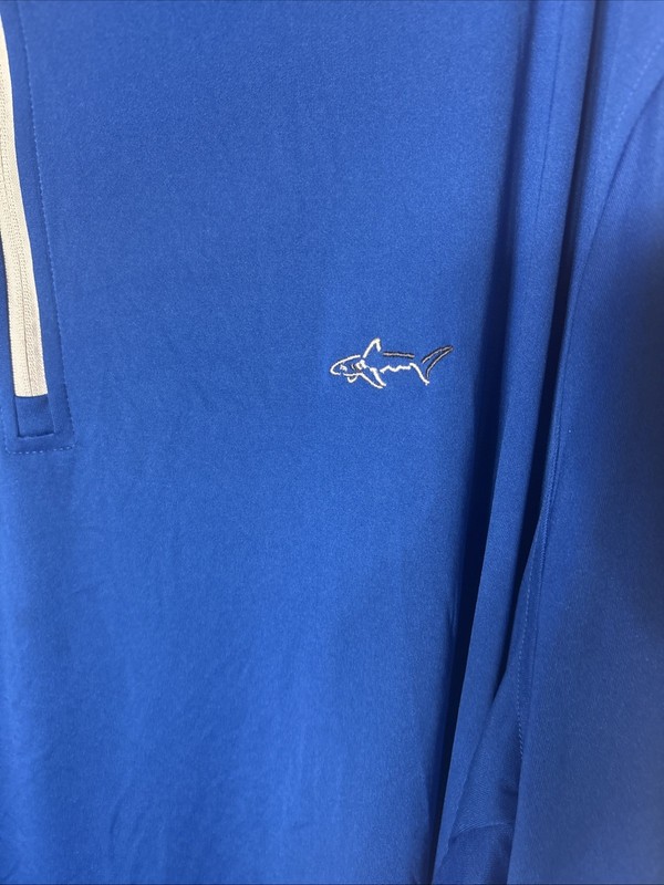 Greg Norman Tasso Elba Play Dry Quarter Zip Pullover Mens 4XL Blue Golf Top NEW gallery