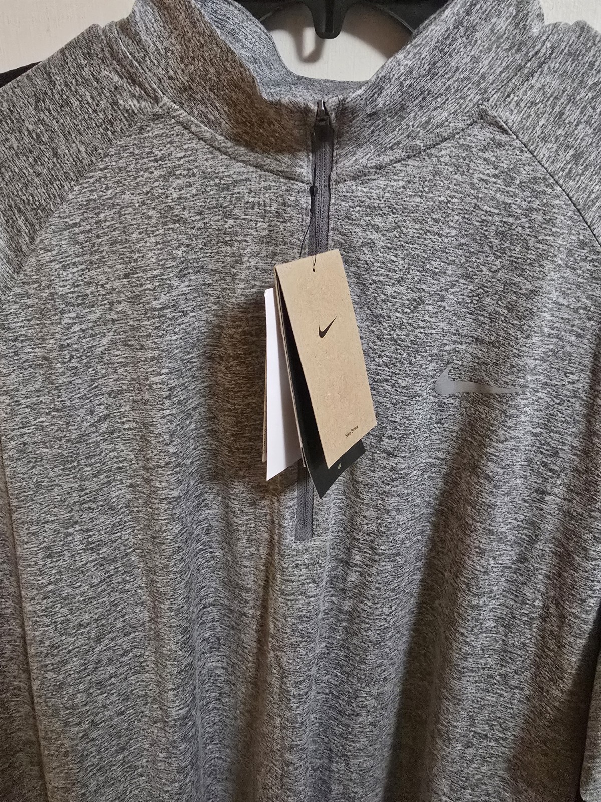 2-Nike Stride Men’s Dri-fit 1/4 Running Top GRAY-HV2180+DRI FIT PACER 1/2 ZIP BK gallery