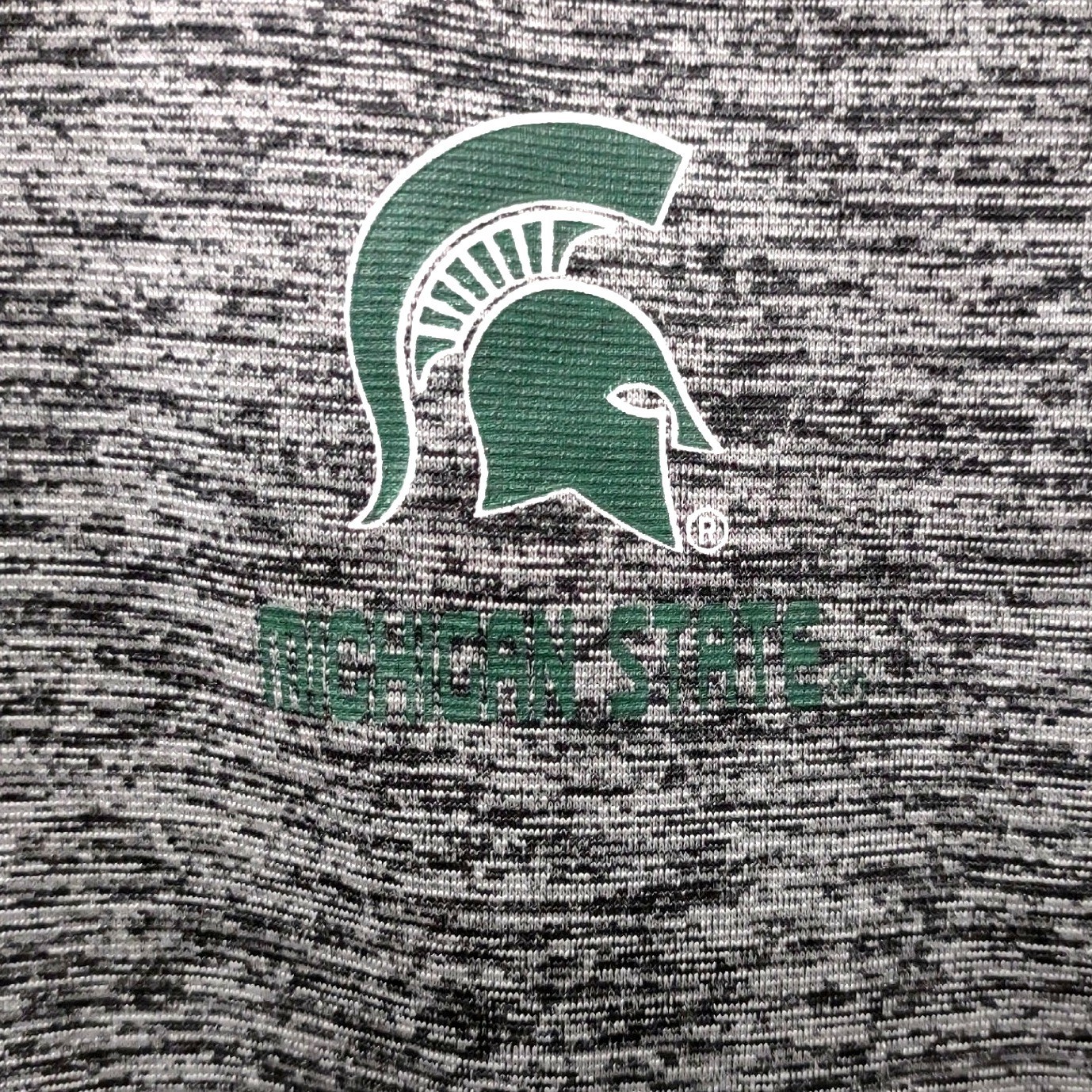 Michigan State Spartans Quarter Zip Pullover Gray Long Sleeve Shirt gallery