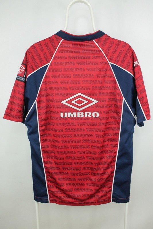 Vintage Umbro Pro Training Red Monogram T-Shirt Men's M / EU 48 gallery