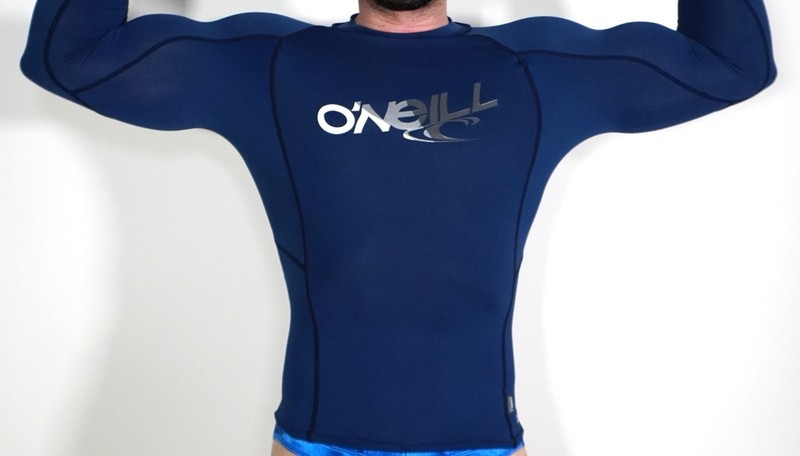 BLUE LONG SLEEVE RASH GUARD COMPRESSION SHIRT SIZE XS gallery