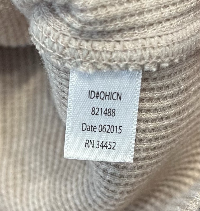 Jockey Thermal 2XLT Undershirt Long Sleeve Waffle Knit Quarter Zip Oat Color gallery