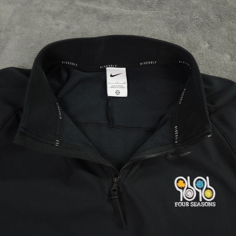 Nike Windbreaker Mens Extra Large Black Four Seasons Repel Vapor Golf Top gallery