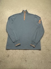 Psycho Bunny 1/4 Zip Pullover Mens Small Blue