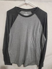 ​Fanatics Men’s Large Grey Charcoal Tri-Blend Raglan Long Sleeve T-Shirt NWOT