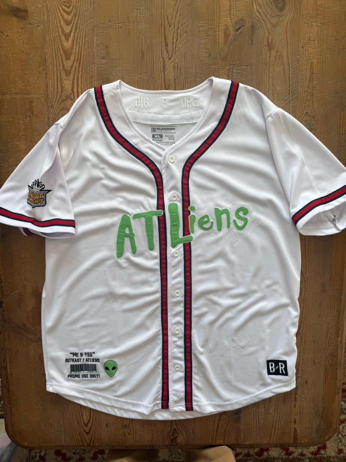 Bleacher Report OutKast ATLiens Baseball Jersey Men’s Size XL gallery
