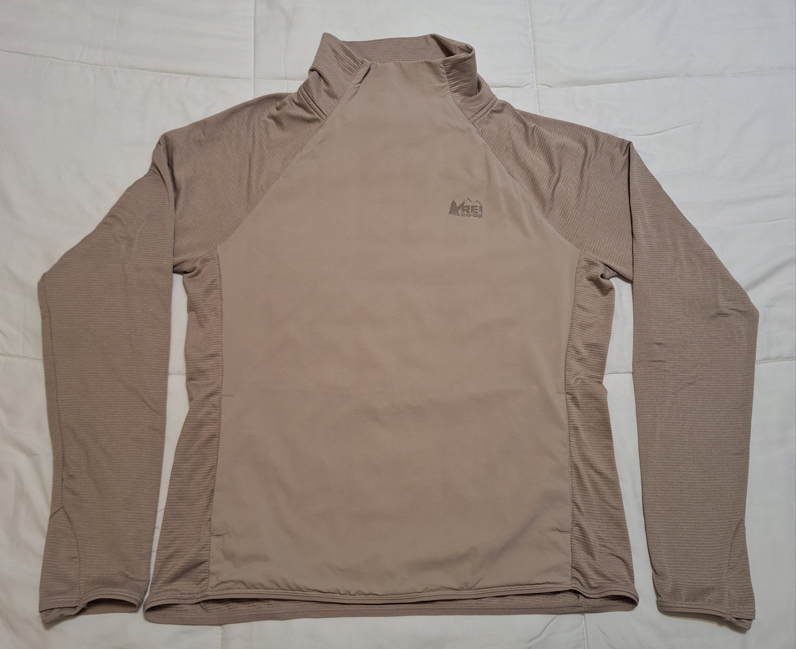 REI Co-op Pullover Mens Medium Grid Fleece Hybrid Insulated Panel Outdoor Hiking gallery