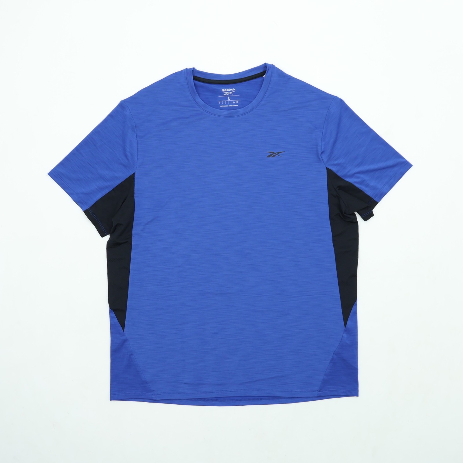 Reebok Men's T-Shirt Size L Boundless Blue Crew Neck New gallery