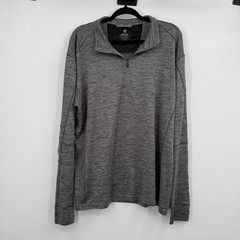 Kuhl Alloy Pullover Mens 2XL Gray Quarter Zip Stand-Up Neck Hiking Activewear