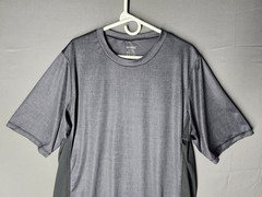 Speedo Dri Fit Shirt Mens 2XL Gray/Black Workout Activewear