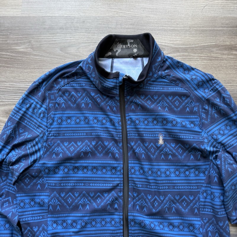 Greyson Golf Pullover Sequoia Aztec Geometric 1/4 Zip Large Multicolor gallery