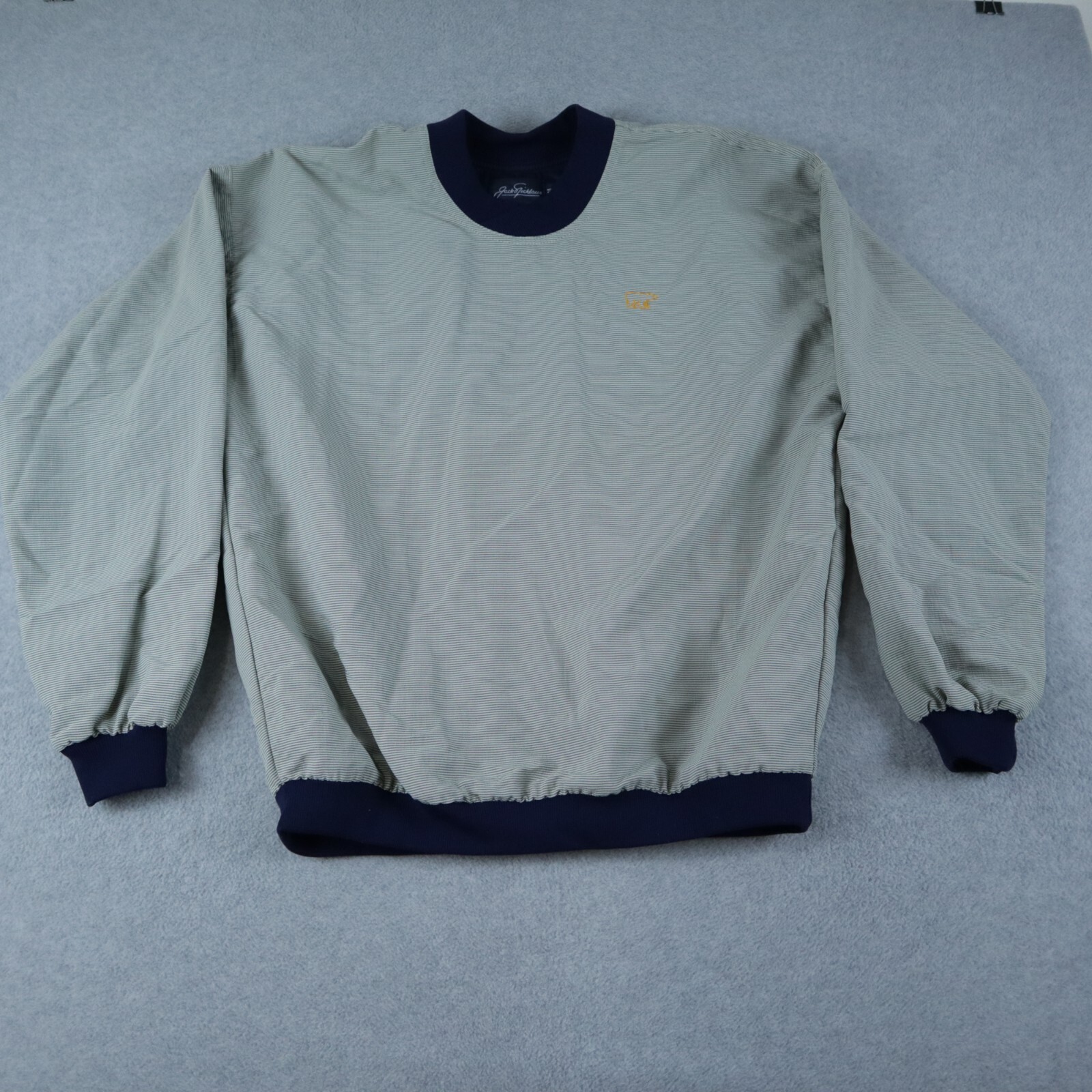 Jack Nicklaus Pullover Shirt Mens Medium Activewear Golf Striped Long Sleeve gallery
