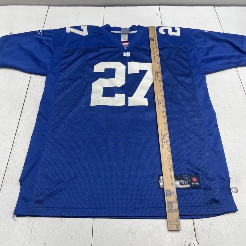 New York Giants Football Jersey Mens 52 Blue NFL Brandon Jacobs 27 Reebok RBK gallery