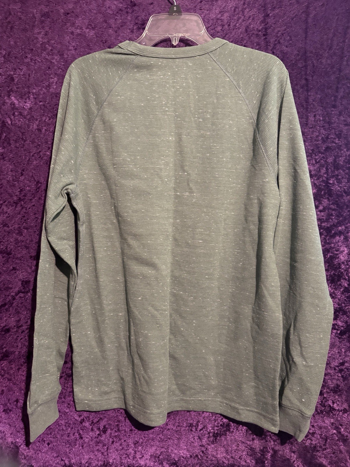 NWT Sonoma Men’s Thin Thermal Long Sleeve Pull Over Size Large gallery