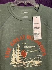 NWT Sonoma Men’s Thin Thermal Long Sleeve Pull Over Size Large