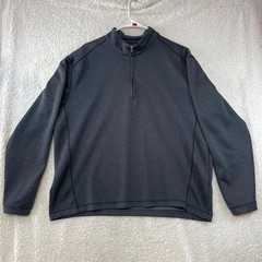 Pebble Beach Pullover Mens Large Gray 1/4 Zip Lightweight Performance Golf Top