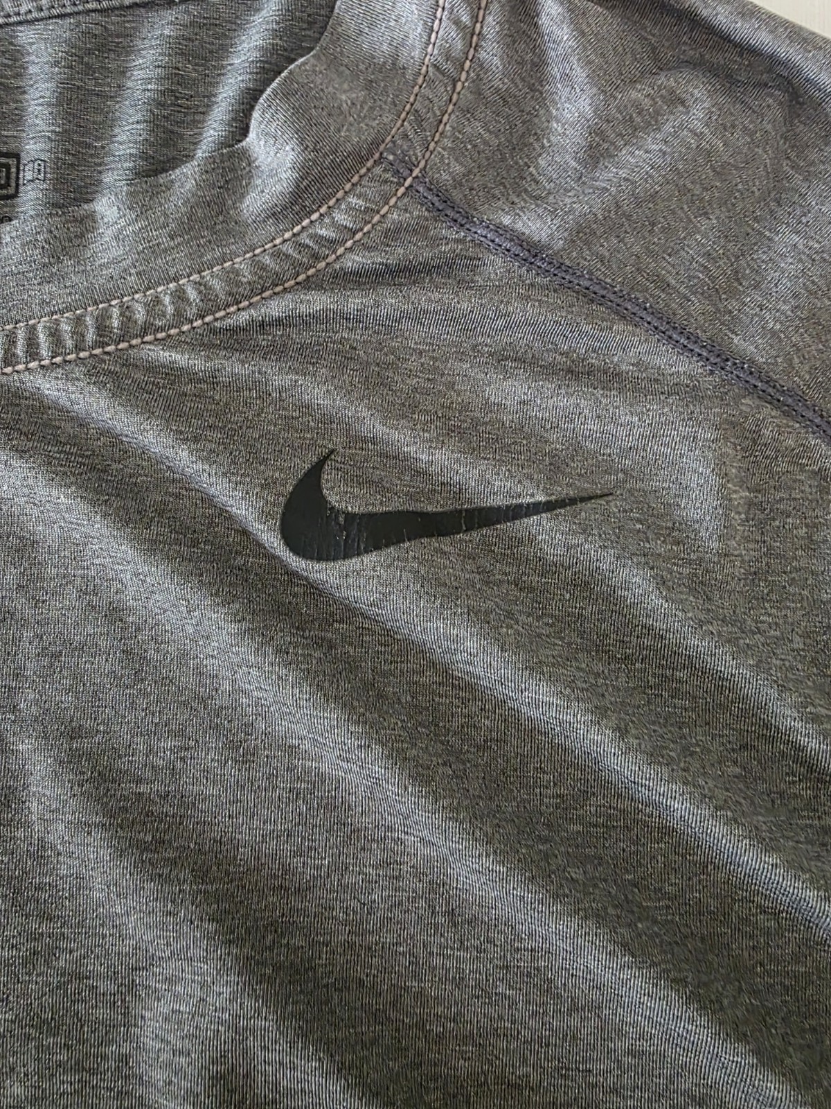 Nike Pro Combat Dri-FIT Compression Fitted Short Sleeve Crew T-Shirt Gray L gallery