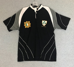 Live For Rugby Ireland Jersey Shirt Mens Medium Blue Irish American Police Polo