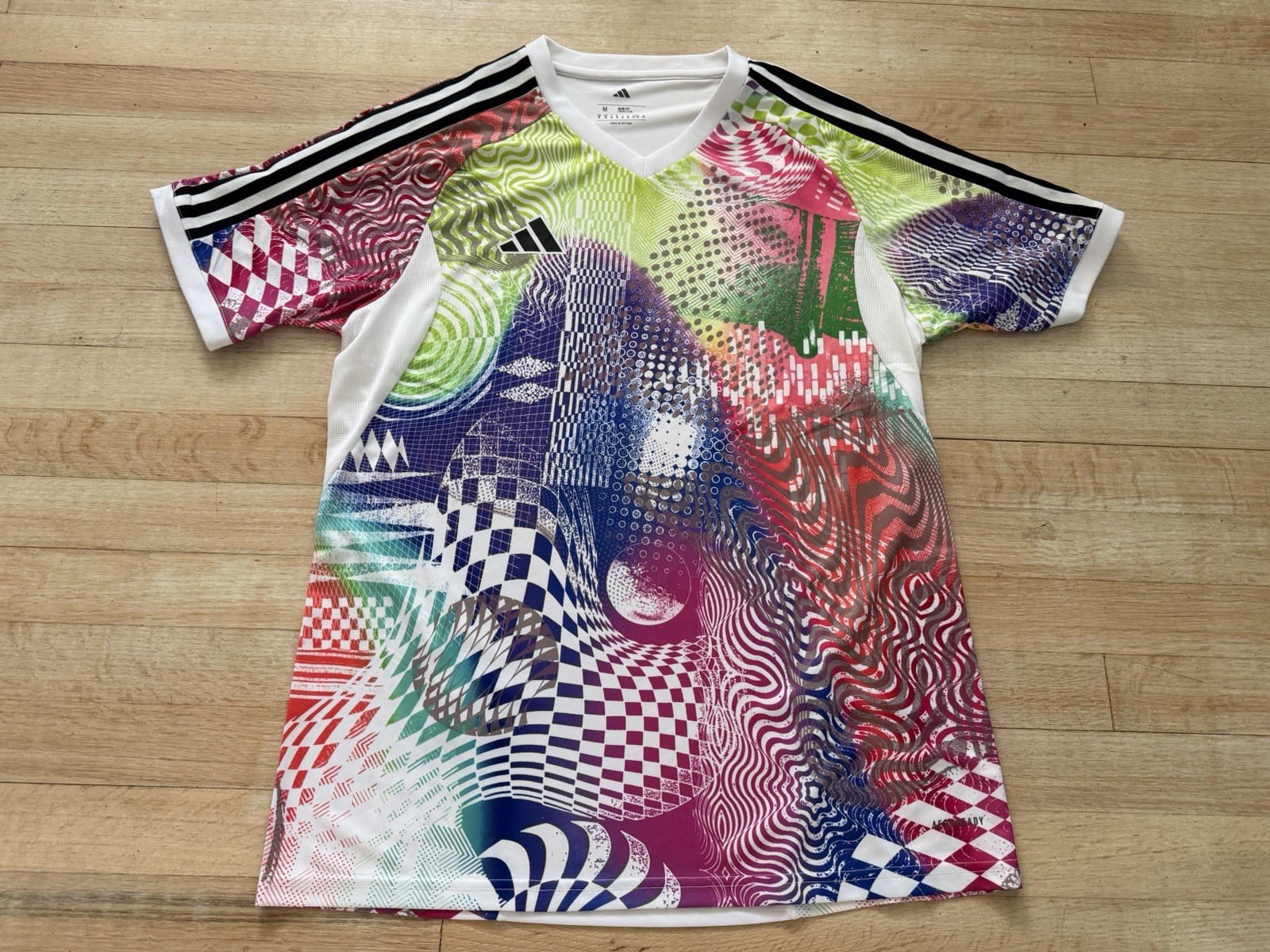 Adidas x Jeremy Scott Pride Jersey Slim Fit SS Men's Size Medium JL8097 NWT gallery