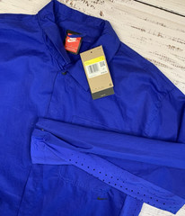 Nike Sportswear Tech Men’s Button Down Top Blue Size Small Reg $140