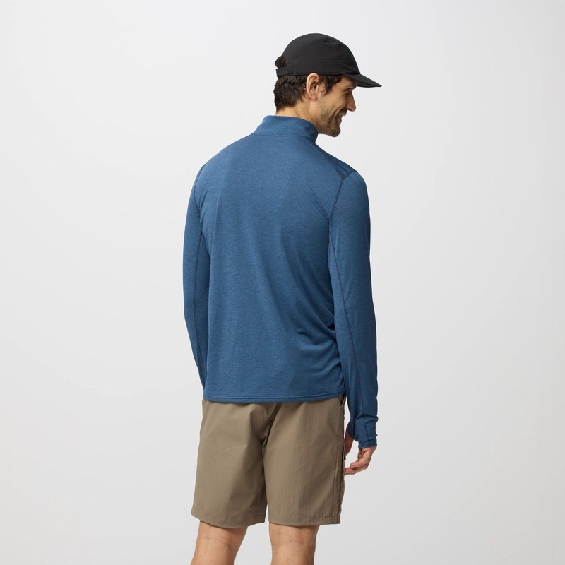 Fjallraven Abisko Day Hike Half Zip Shirt, Indigo Blue, X-Large gallery