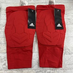 2 Red Adidas Techfit Climalite Sport Compression Padded Knee Sleeve Size LT