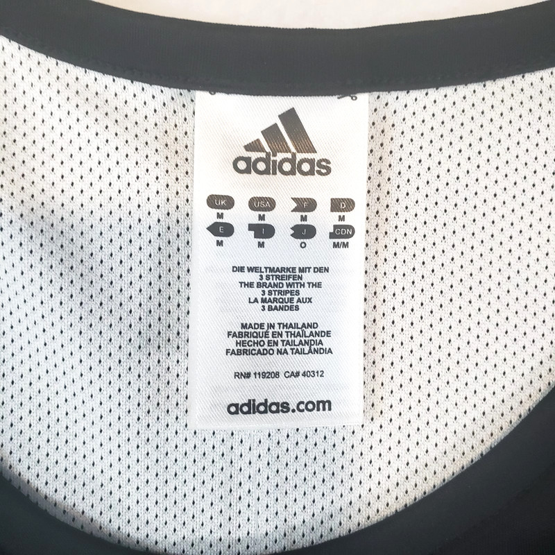 Adidas Basketball Practice Jersey Black White Reversible Mesh ClimaLite Men's M gallery