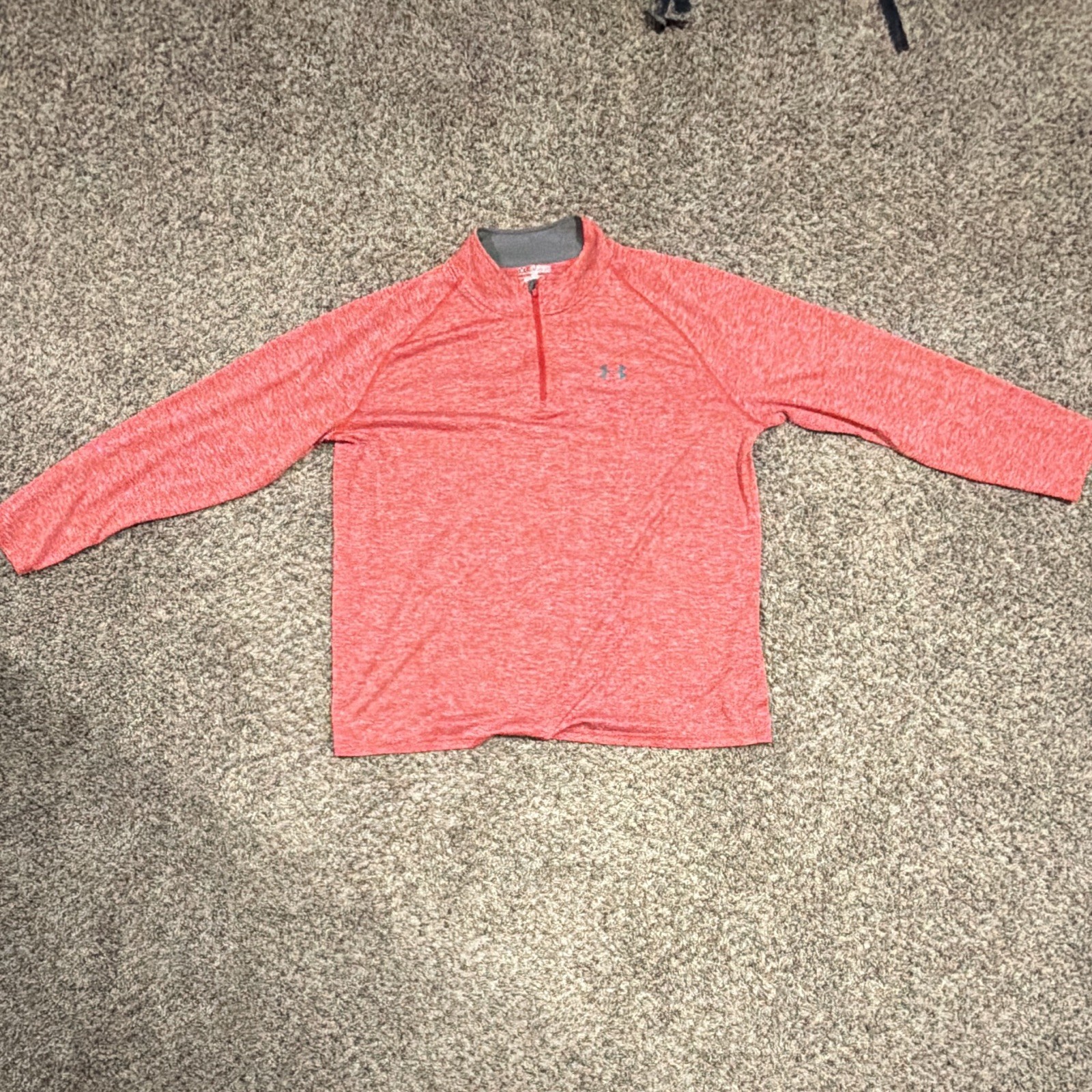 Under Armour HeatGear Men’s Red 2XL Big & Tall Loose 1/4 Zip Pullover Top gallery