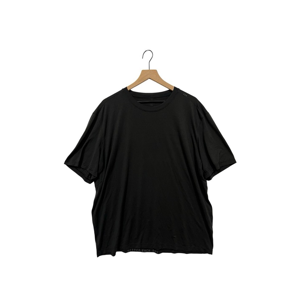 Lululemon Mens License To Train Short Sleeve Mens Shirt Size XXL Black