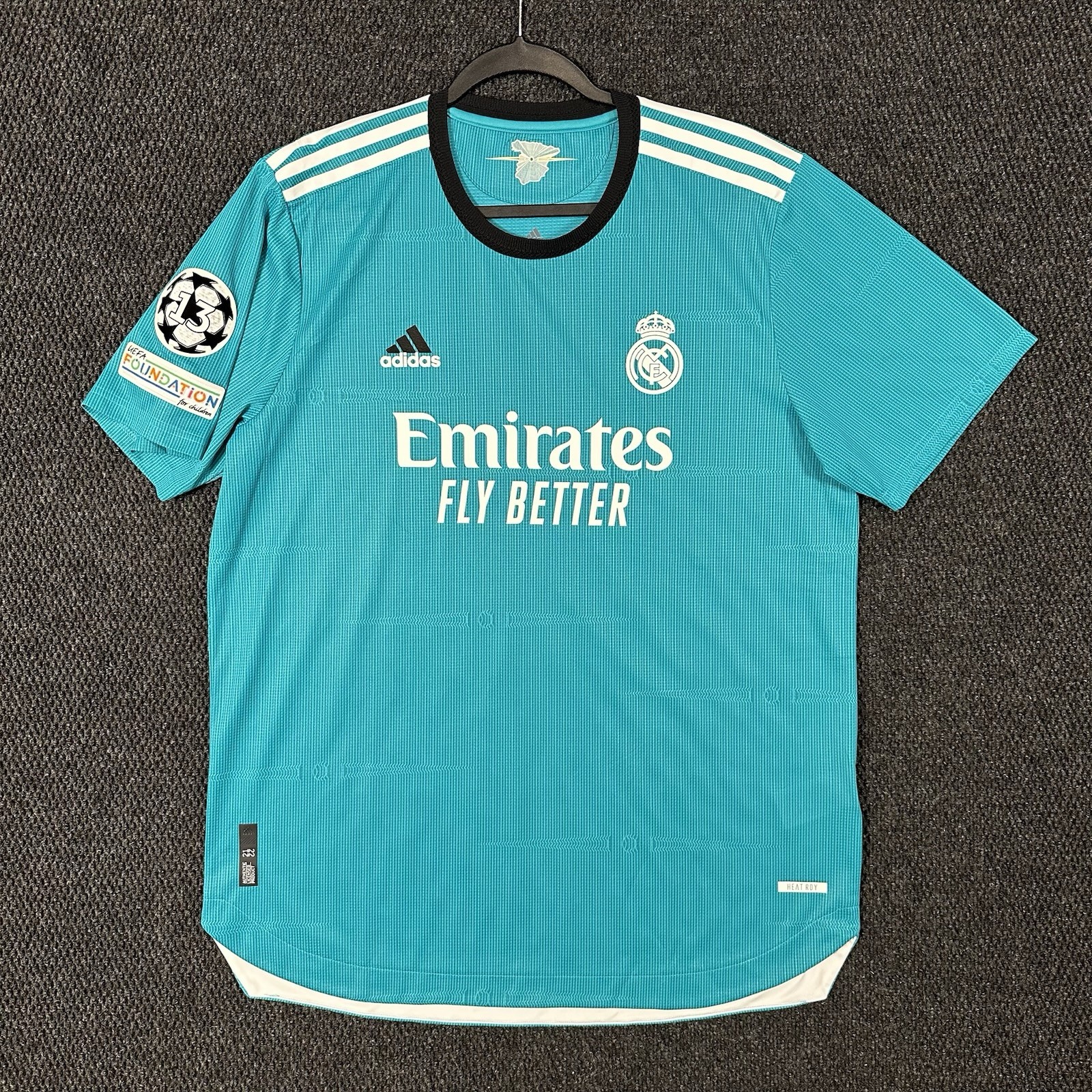 Adidas Real Madrid 2021 2022 Third HEAT.RDY Soccer Jersey Mens XL Personalized gallery