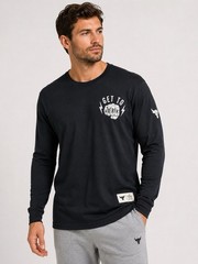 Under Armour Project Rock Get To Work Long Sleeve Shirt Men’s Large Black NWT