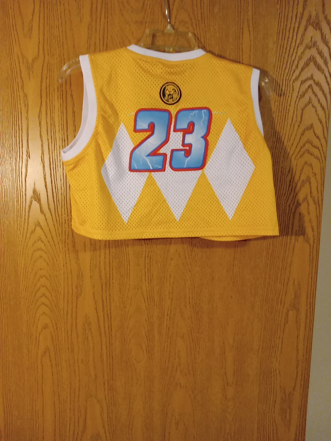 Power Rangers Mighty Morphin Headgear Classics Sewn Half Basketball Jersey M gallery