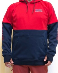 686 Link Bonded Fleece Pullover Hoody (L) Red Colorblock L9WCST07-RED