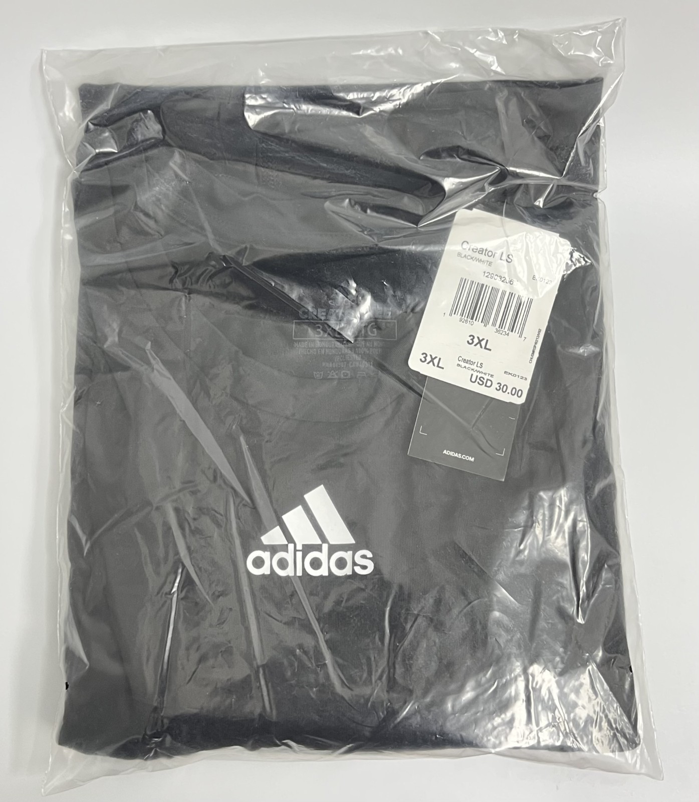 Adidas - Creator - Men's Long Sleeve T-Shirt - Black - 3X-Large - EK0123 gallery