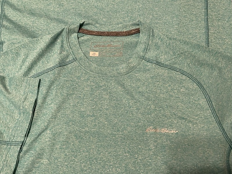 EDDIE BAUER RESOLUTION SPORT ACTIVE FREEDRY LIGHT GREEN T-SHIRT MEN MEDIUM gallery