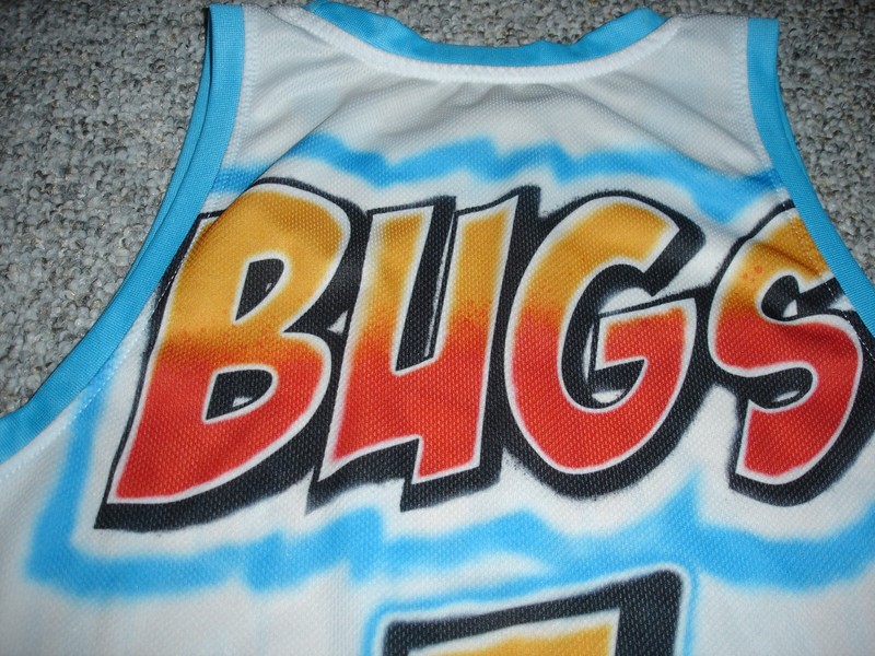 Space Jam Bugs Bunny airbrush Jersey basketball tank top shirt #1 gallery