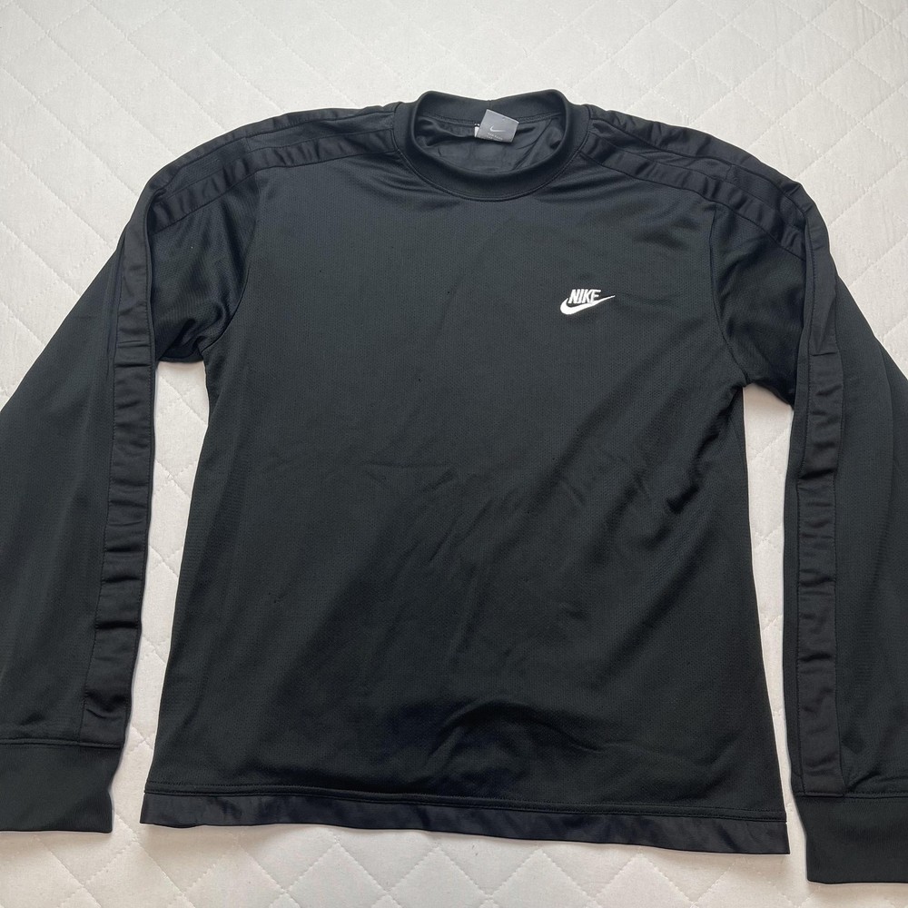 Nike Pullover Mens Medium Black Long Sleeve Crewneck Athletic Sweatshirt Top