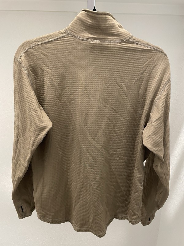 US Military ECWCS Gen III Level 2 Shirt Mens Small Midweight Grid Fleece Waffle gallery