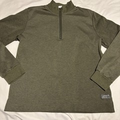 Eddie Bauer Lounge ~ Men’s Med Long Sleeve Fleece Quarter Zip Pullover Jacket