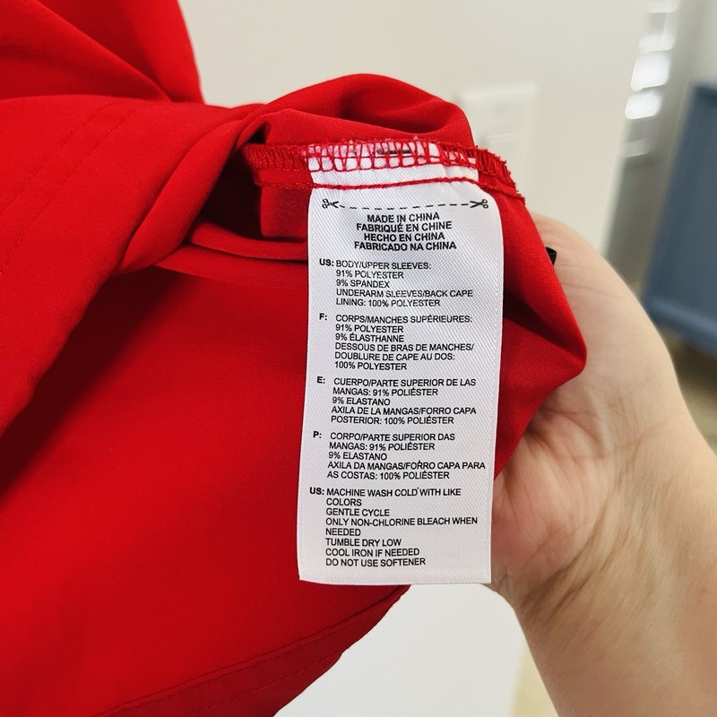 Adidas 1/4 Zip Windbreaker Pullover Short Sleeve | Red Medium gallery