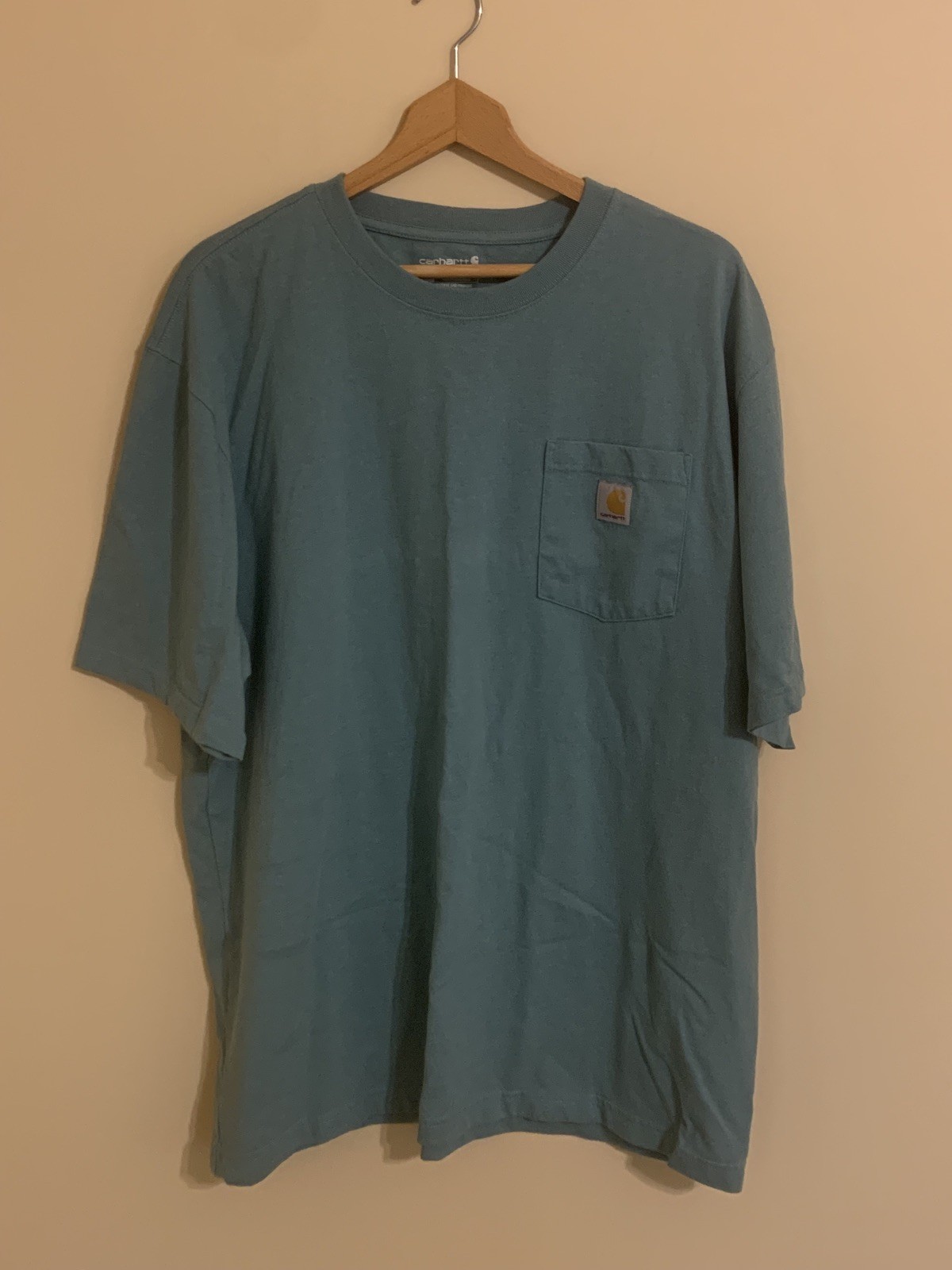 Carhartt Men's T-Shirt Loose Fit Short-Sleeve Pocket Heavyweight blue size XL gallery