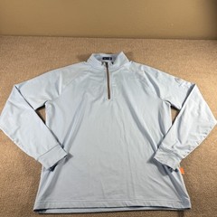 Stitch Pullover Mens Small Blue Quarter Zip Golf Performance 1911 Crest Logo