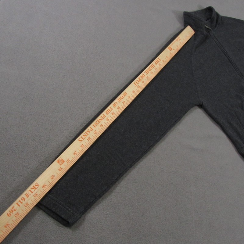 Travis Mathew Golf Sweater Men Medium Dark Gray Quarter Zip Pullover Heather gallery