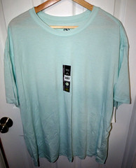 Athletic Works men’s 2XL (50-52) S/S moisture-wicking tri-blend t-shirt aqua