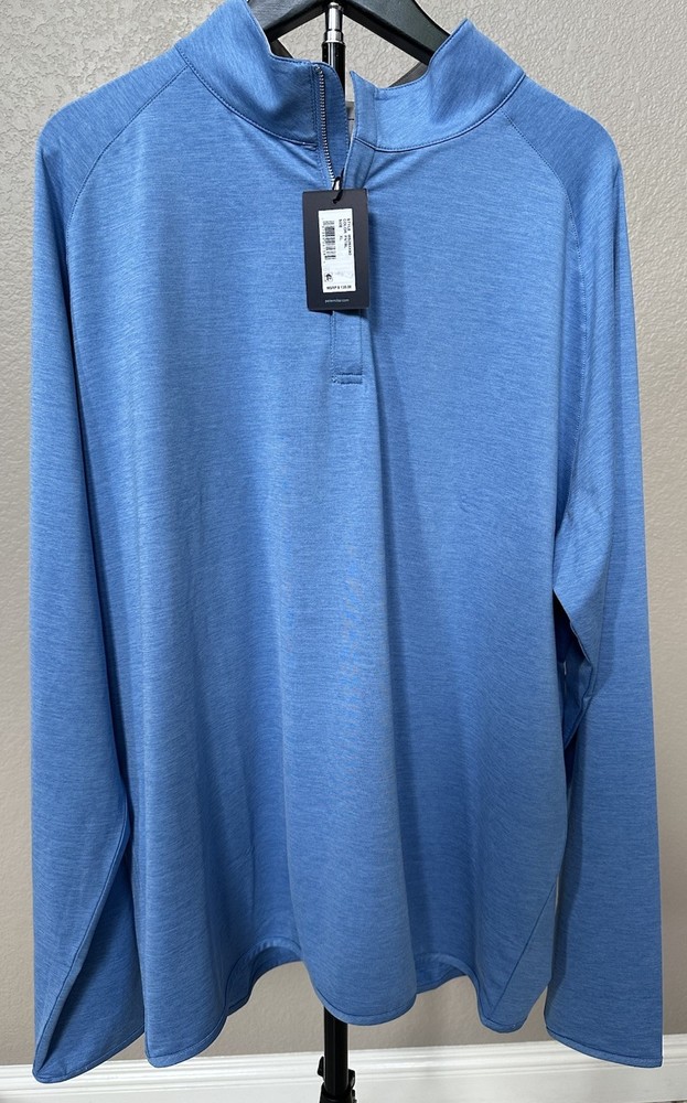 PETER MILLAR Crown Crafted STEALTH PERFORMANCE Pullover 1/4 ZIP¥ NWT•Sz.X-Large